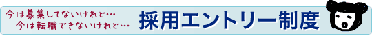 採用エントリー制度